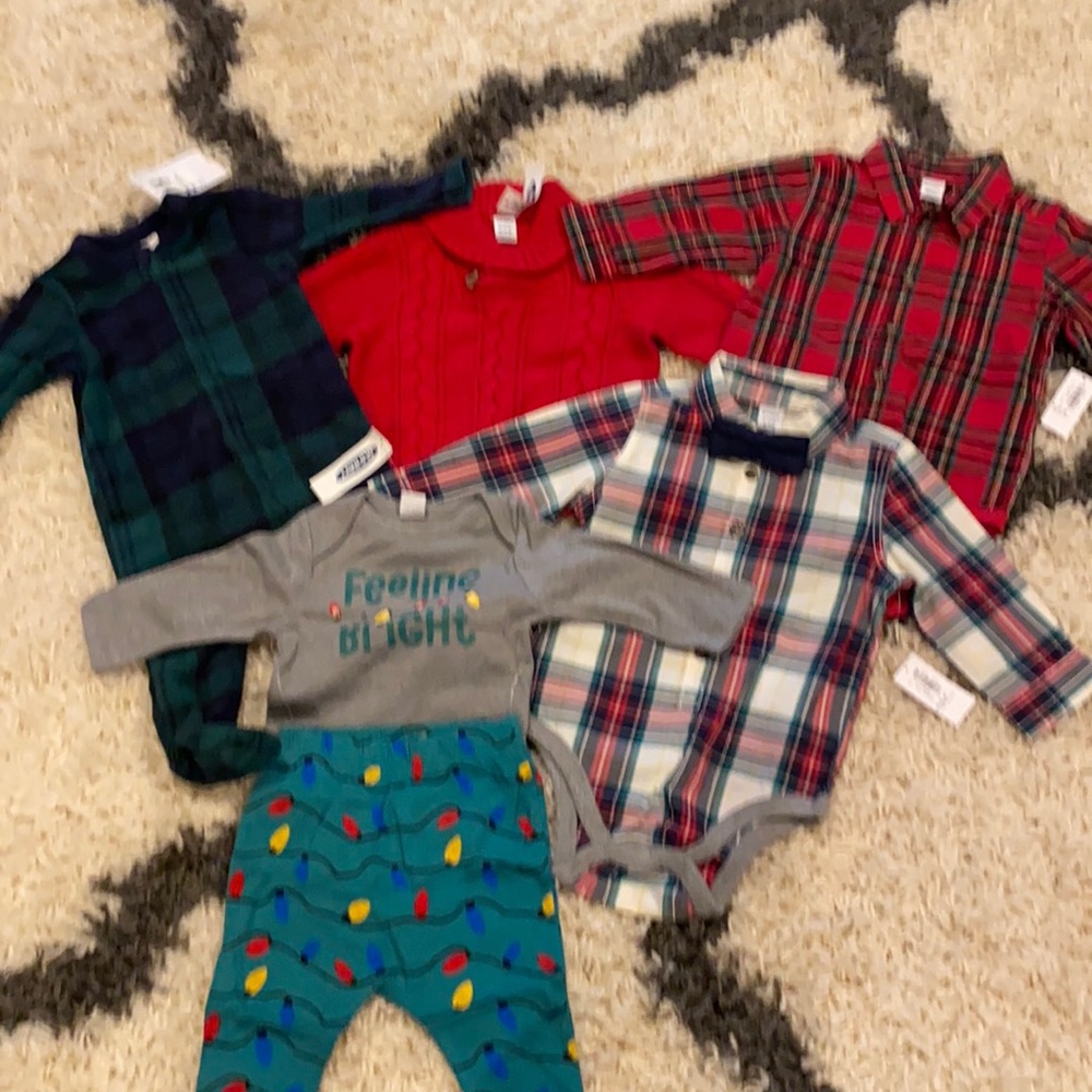 Holiday baby boy outfits